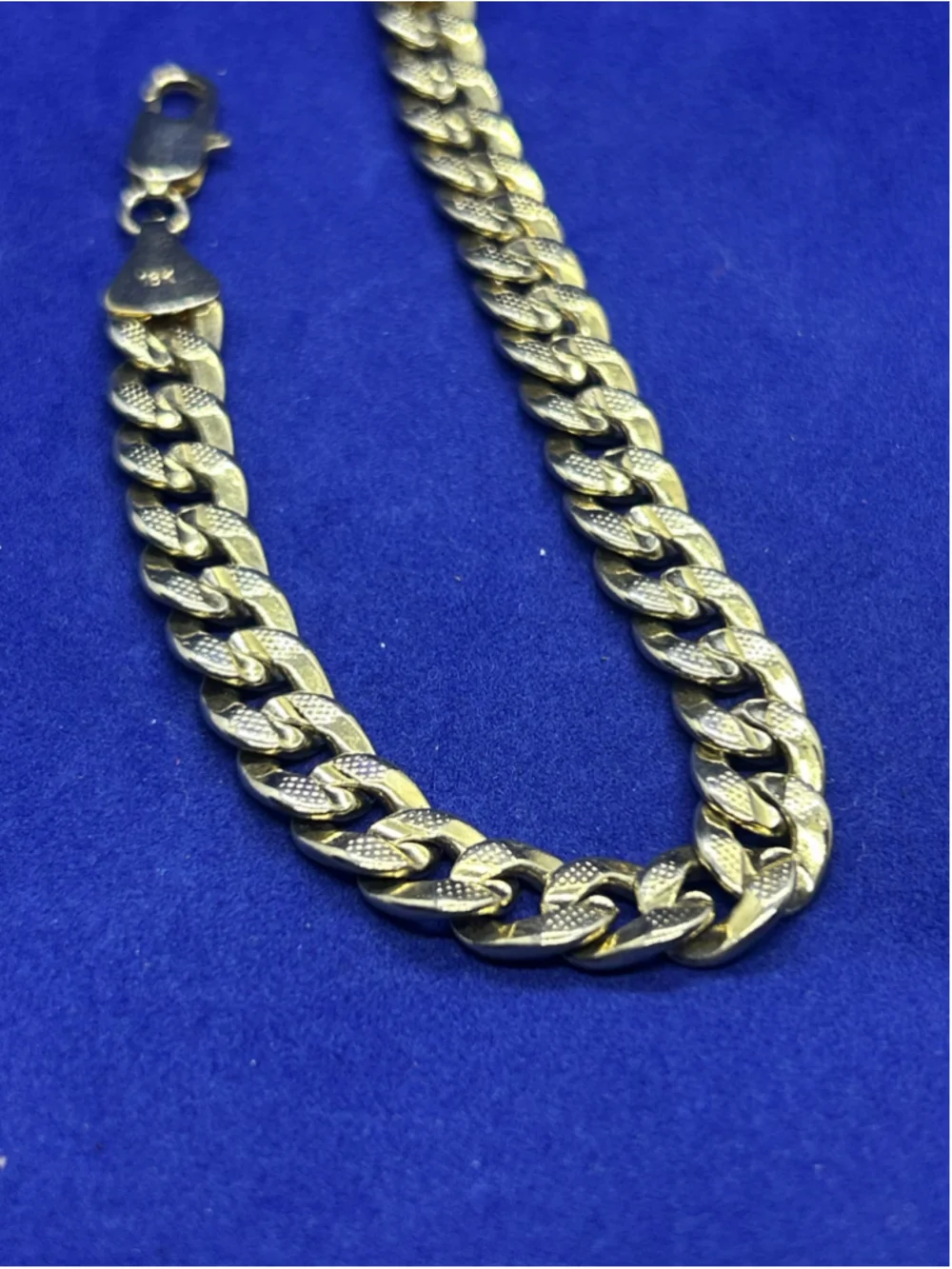 Unbranded 18K Gold Curb Chain Bracelet One Size